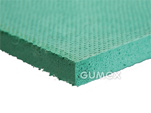 Mikroporézna guma pre výsekové nástroje GU 250, 11mm, 720x620mm, hustota 700kg/m3, NR, -20°C/+70°C, zelená